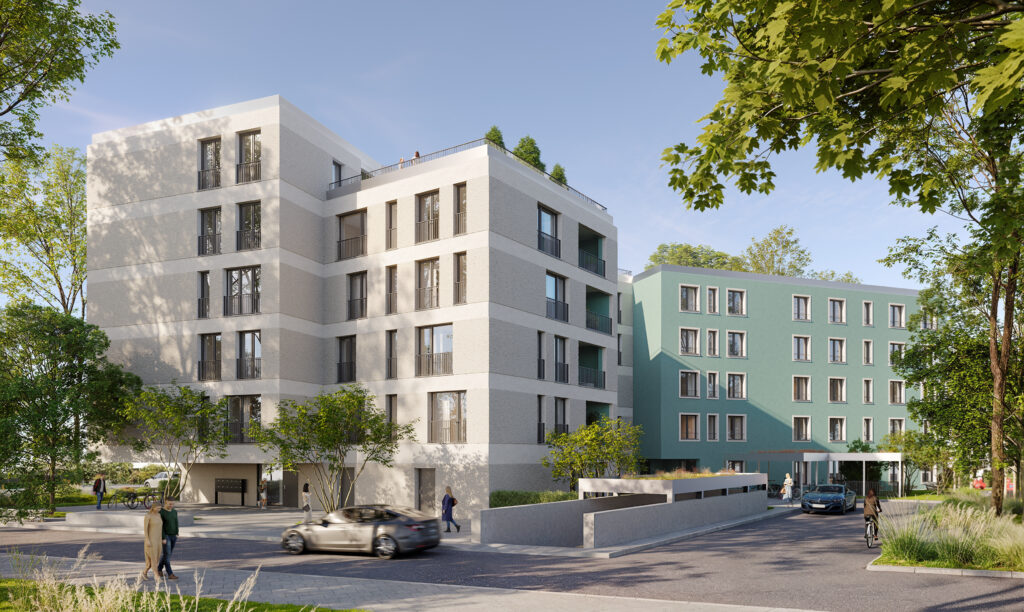 Aussenansicht Neubauprojekt Illerpark Living Neu-Ulm