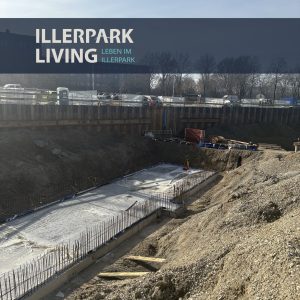 Illerpark Living Baustellen-Update Bodenplatte Tiefparker