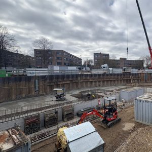 Baustellenupdate Illerpark Living Neu-Ulm Kranaufstellung