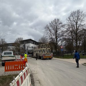 Baustellenupdate Illerpark Living Neu-Ulm Kranaufstellung