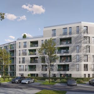 Aussenansicht Neubauprojekt Illerpark Living Neu-Ulm